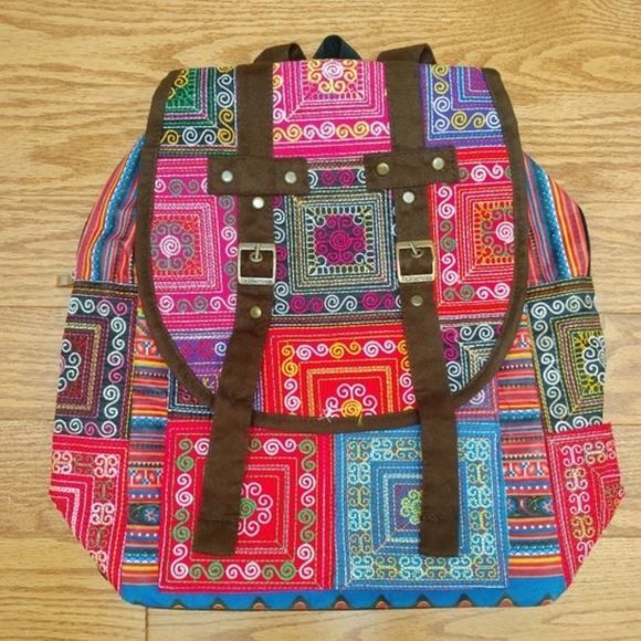 Dr. Martens Rare Vintage Navajo embroidered patchwork backpack multicolour - Picture 5 of 5